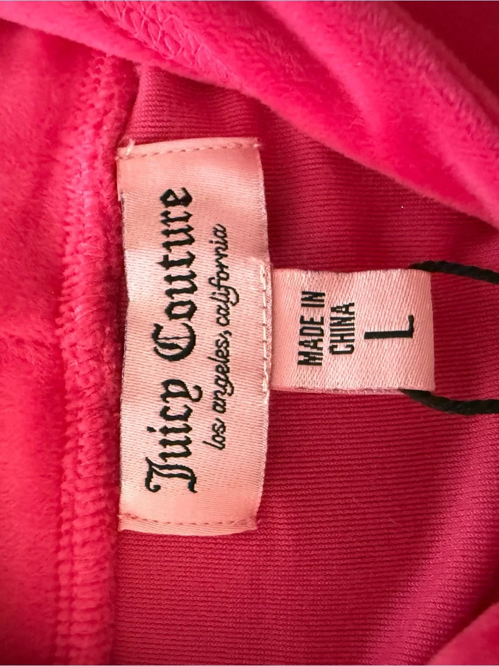 NWT Juicy Couture' Short-Sleeve Velour Zip Hoodie - Hot Pink